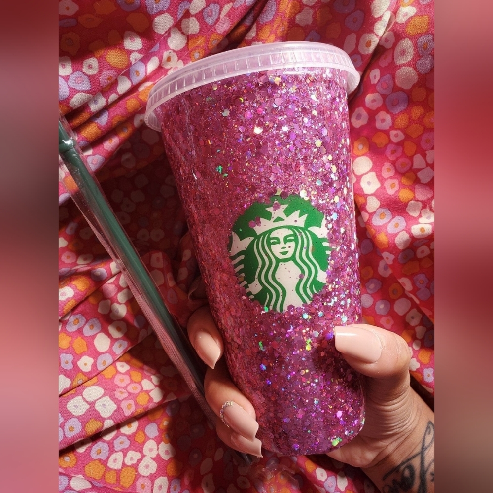 24oz Glitter Starbucks Cup